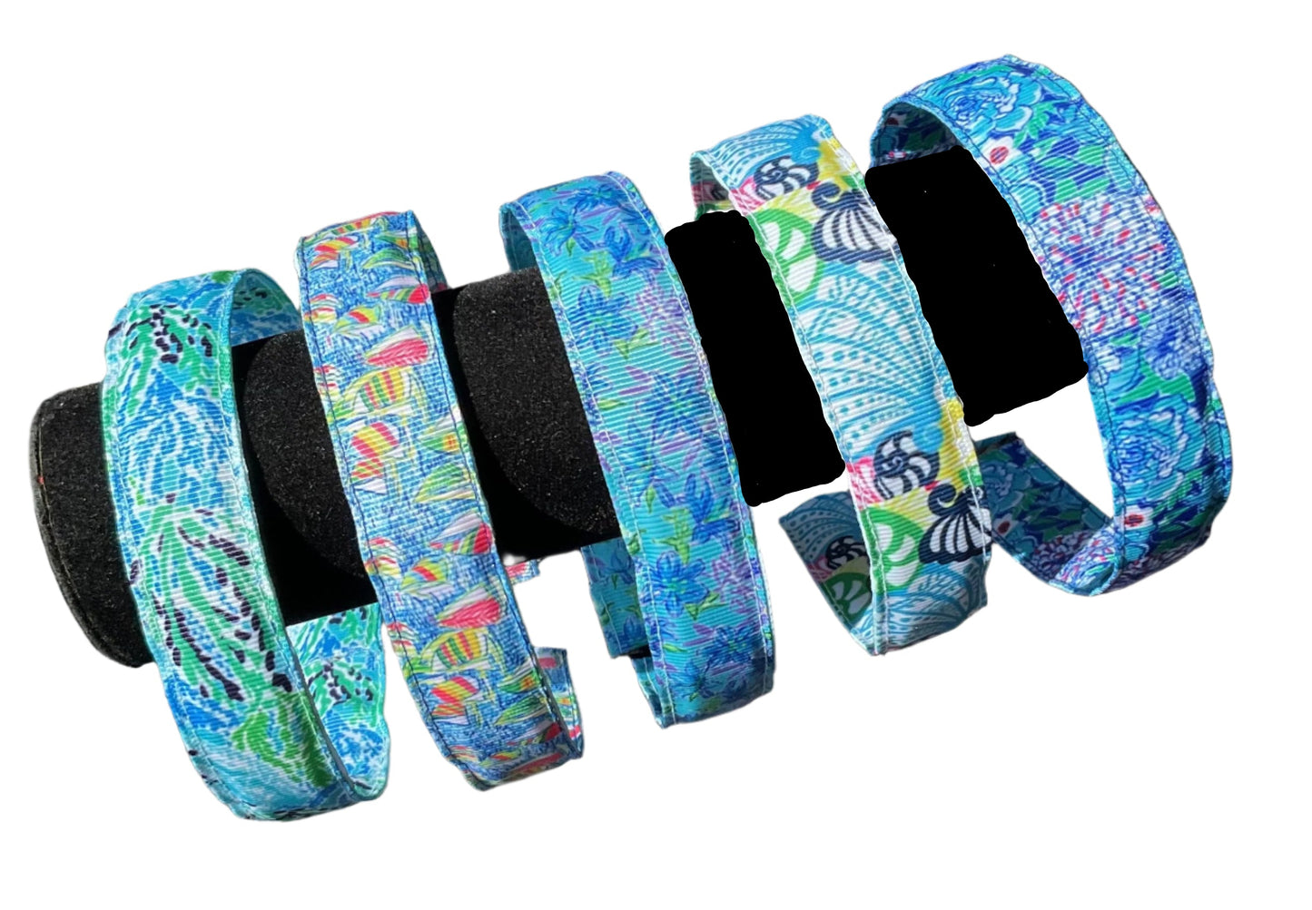 Blue & Green Preppy Print Headbands, Kids, Adults