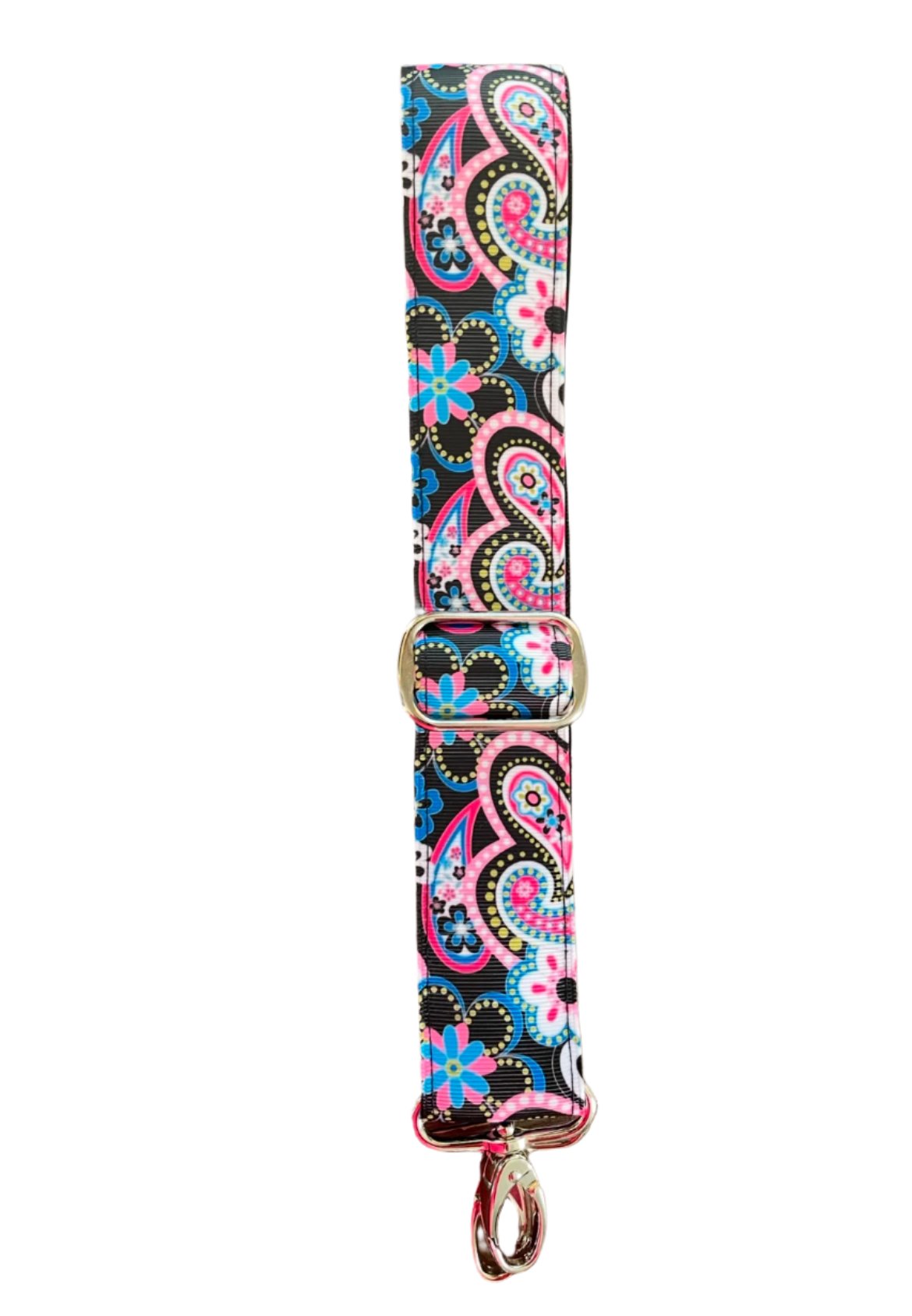 Black Floral Print Purse/Instrument Strap, Crossbody, Violin, Gift,