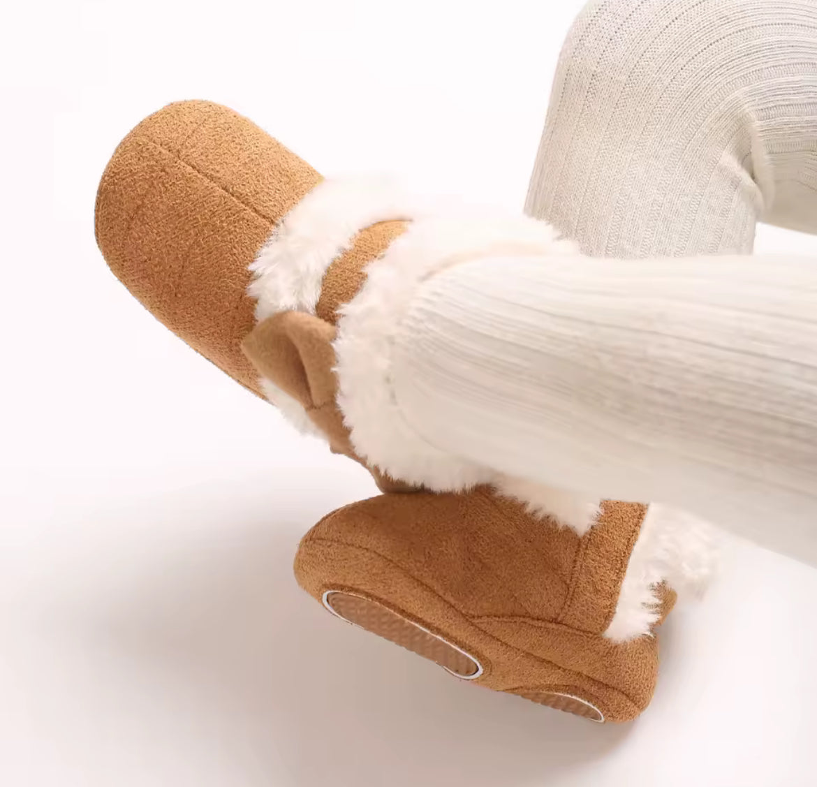 Plush Baby Boots, Fleece, Newborn, girl / DAY 5