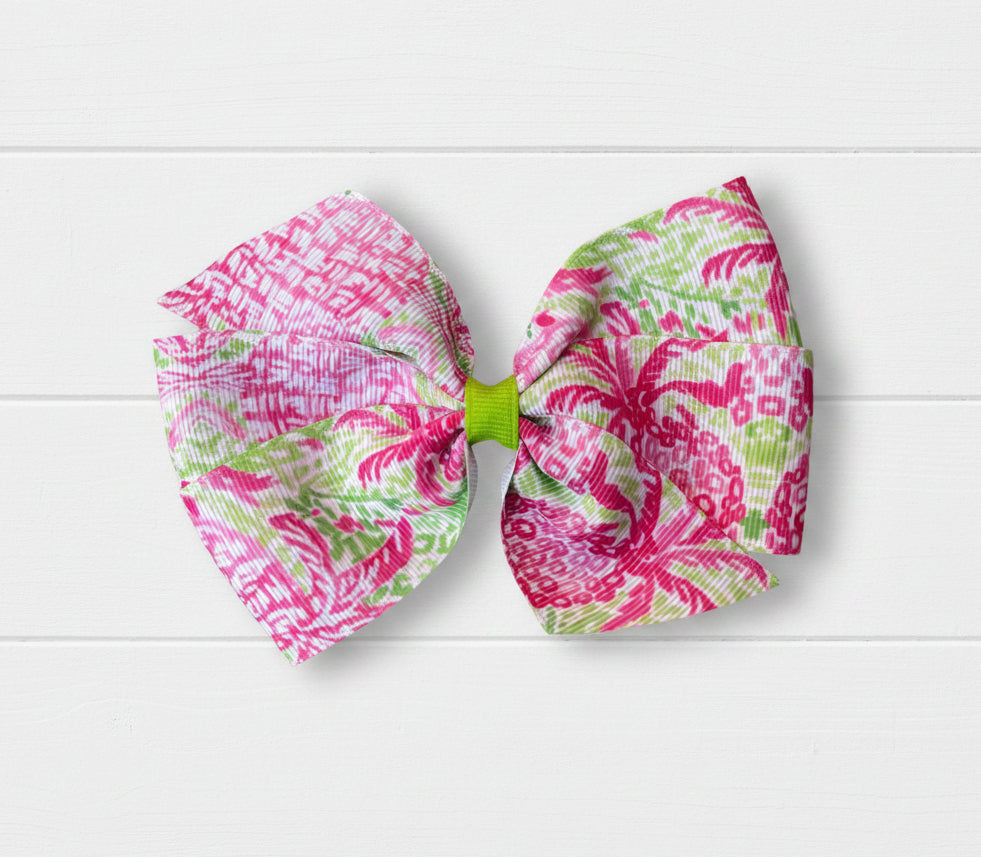Home Slice Hair Bow, girl, clip, preppy, pineapple