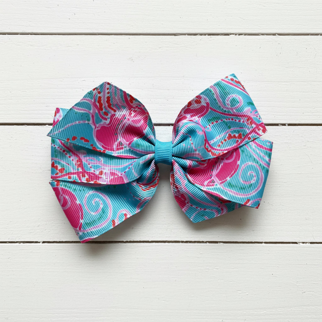 Jellies B Jam Preppy Hair Bow, tropical, beach