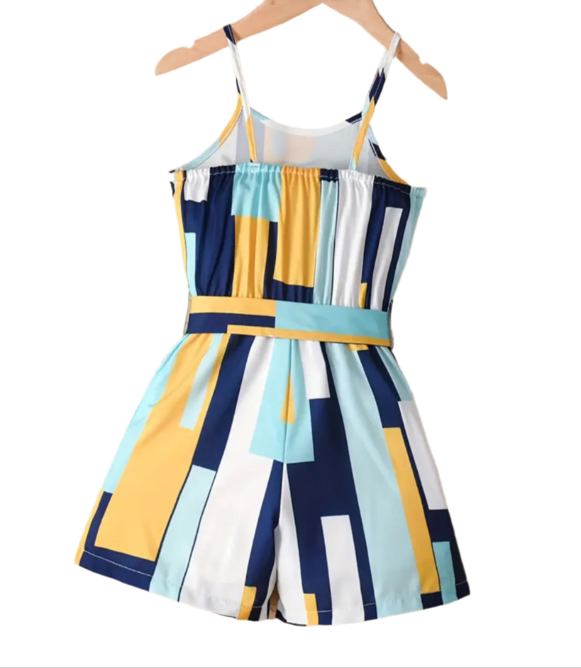 Geometric Romper, girl, Jumper, Shorts, Spring, Summer