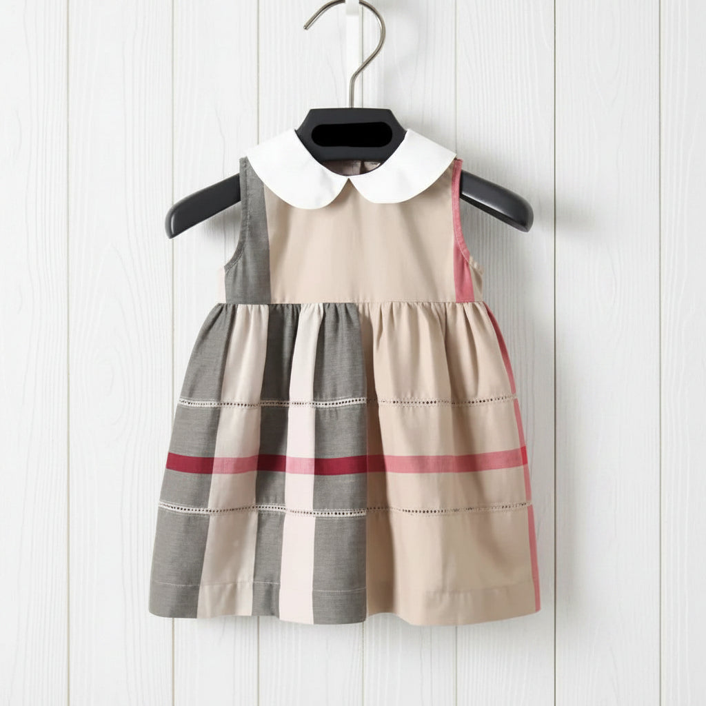 Tartan Plaid Boutique Collared Dress, girl's, preppy, holiday, School / SALE