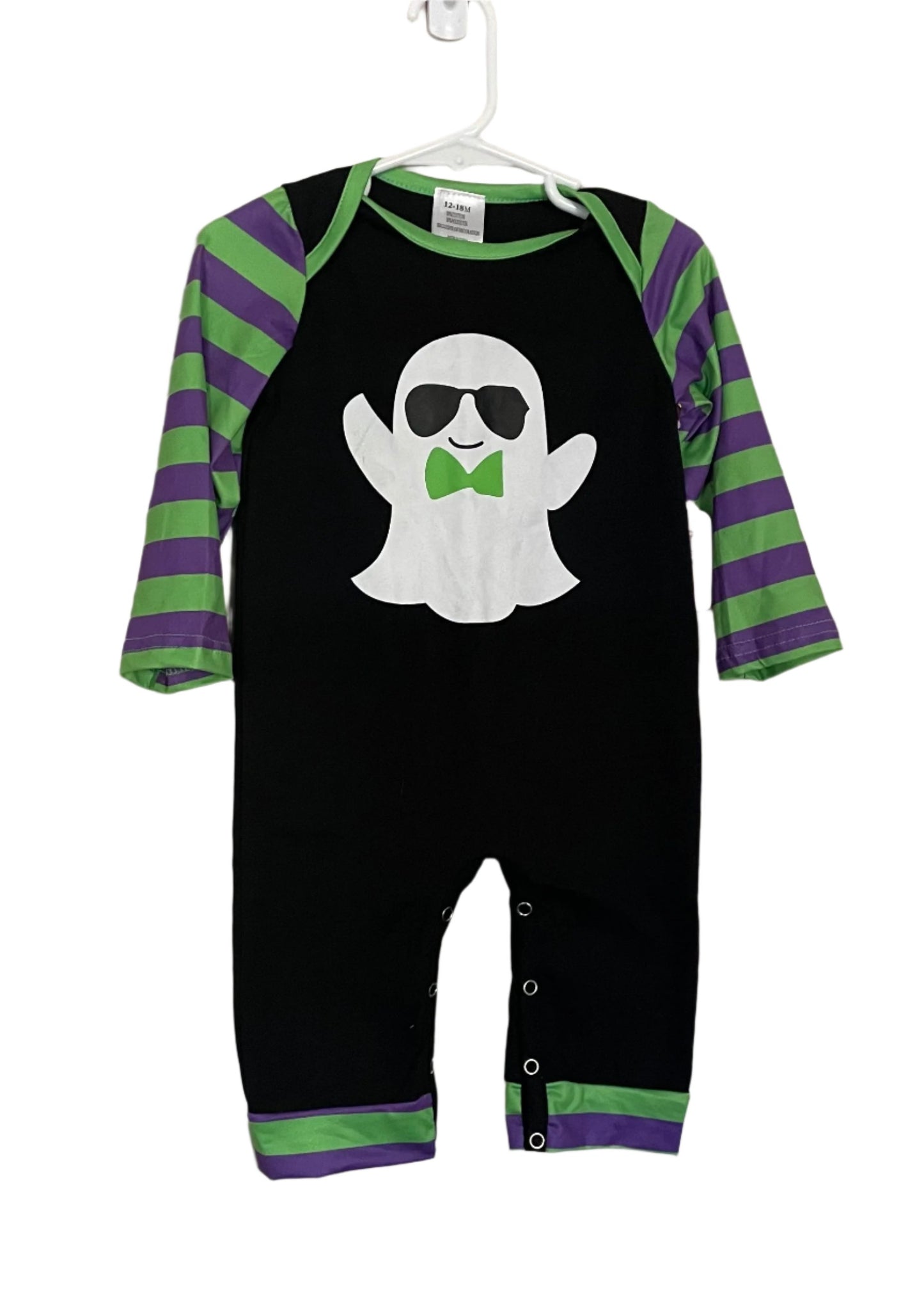 Ghostly Halloween Romper, Baby, Infant, holiday, toddler