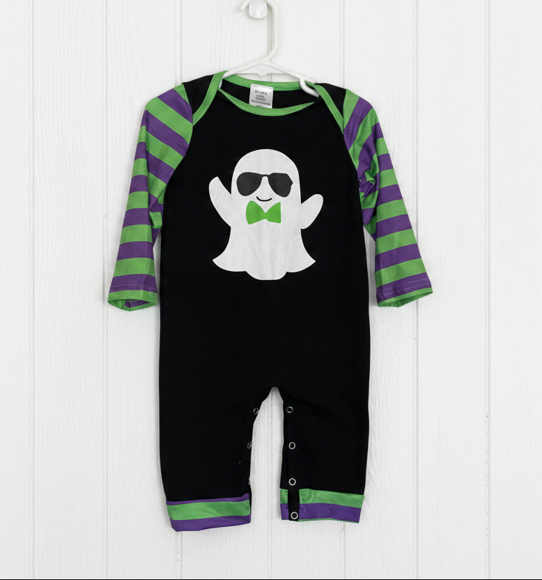 Ghostly Halloween Romper, Baby, Infant, holiday, toddler, unisex