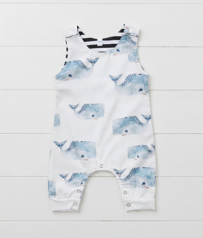 Whale Romper, toddler, baby, jumper, boy, nautical