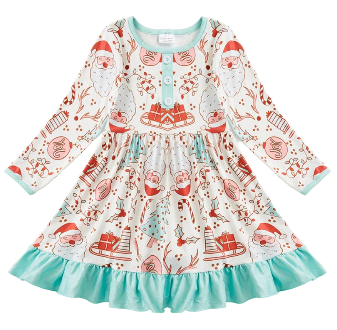 Winter Wonderland Twirl Dress, Milk Silk, girl's, kids