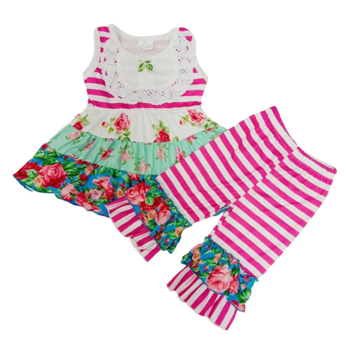Rosalie Boutique Ruffle Outfit, Shabby Chic, girl, kids, set
