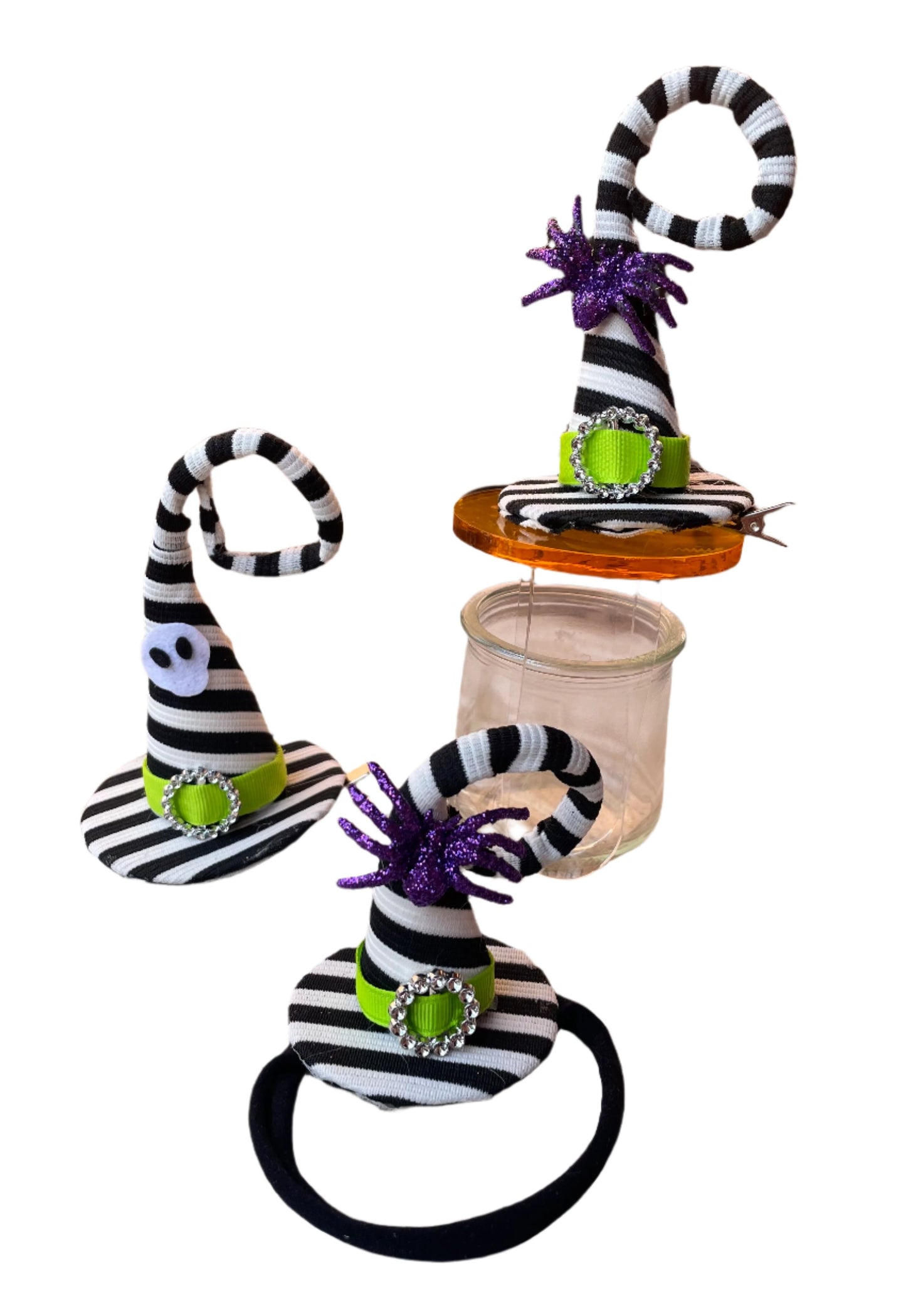 Beetlejuice Witch Hat Hair Clip/Headband, girl, Halloween, adult, costume