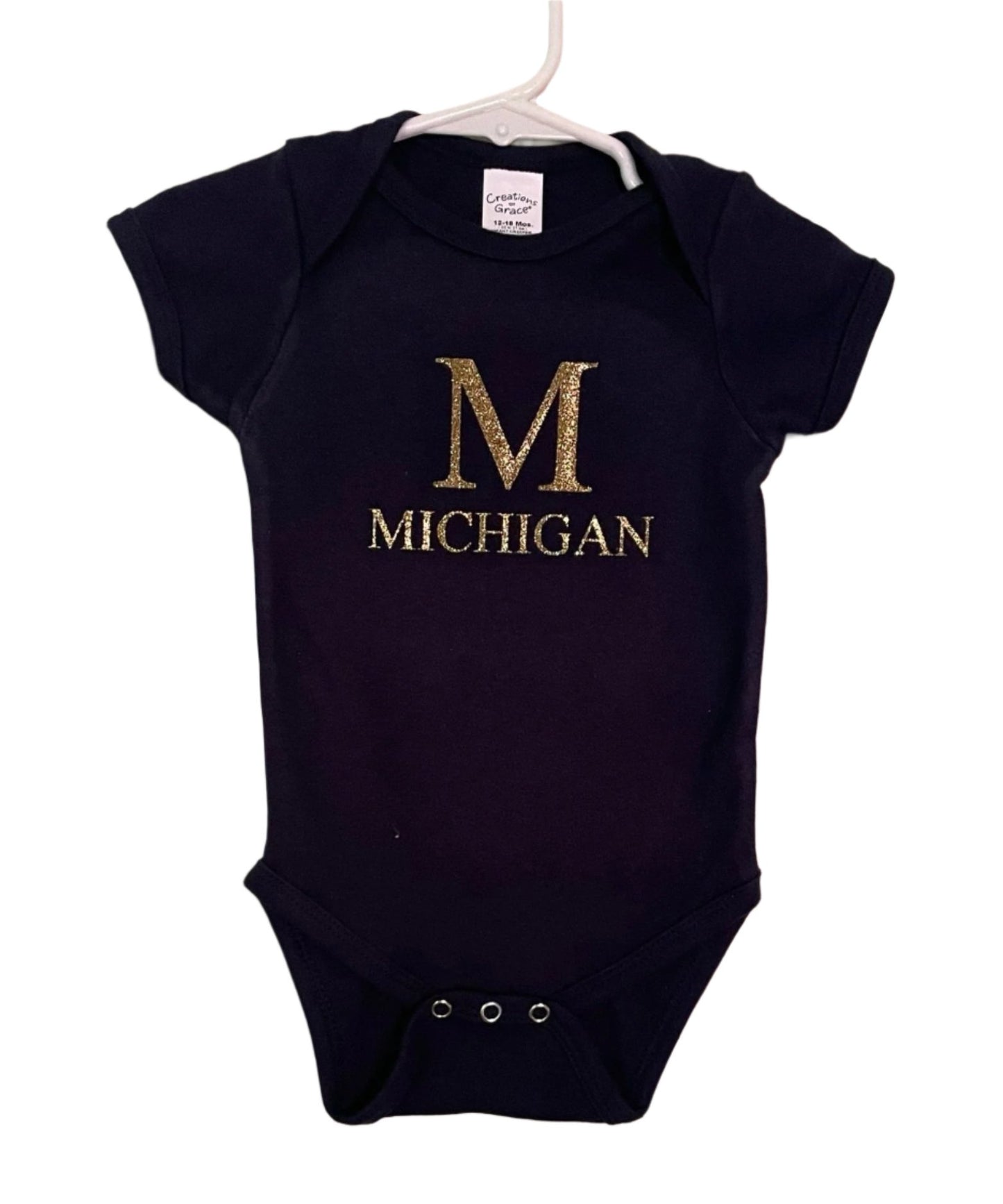 Michigan Blue Onesie, baby, unisex, infant, University