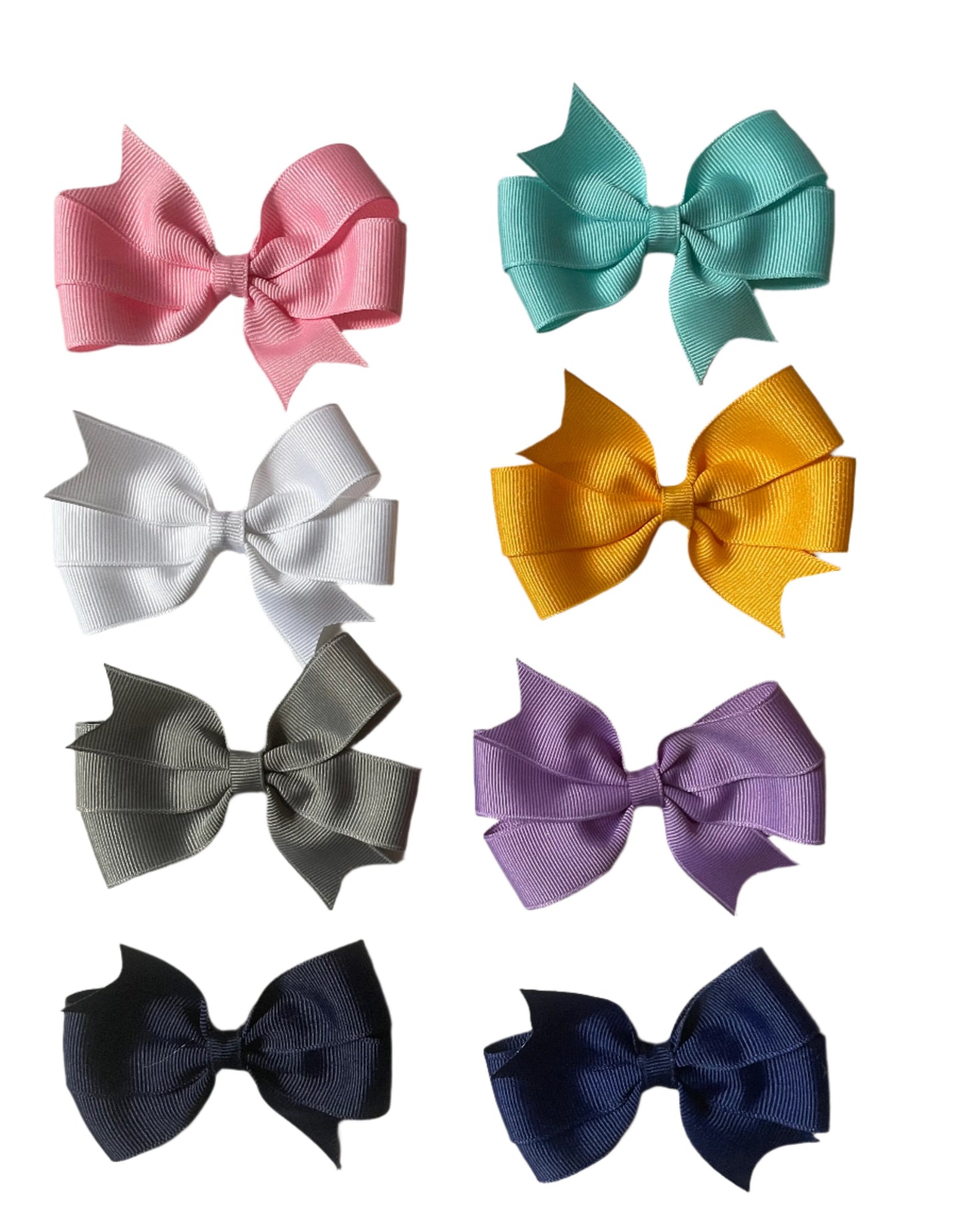 Small Pinwheel Hair Bows, Clip, girl,