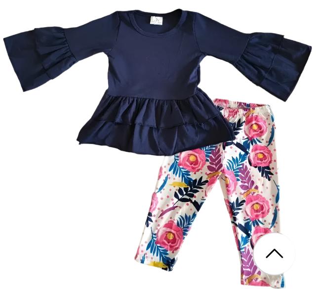 Girl's Rose Flower Romper, Long Sleeve, Milk Silk, Toddler / SALE