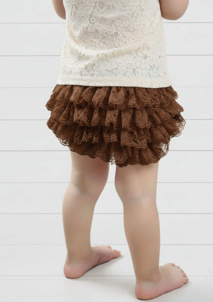 Ruffle Baby Bloomers-Navy Blue, Diaper Cover