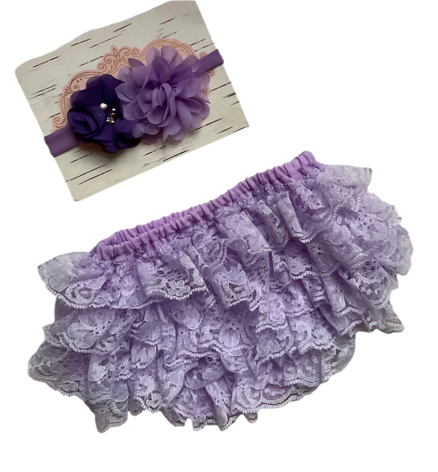 Ruffle Baby Bloomers, Diaper Cover, Lavender Purple, gift, Shower, baby