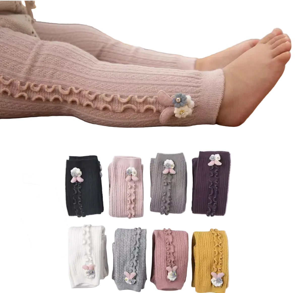 Footless Ruffle Tights, Leggings, kids, girl, kids, clothing