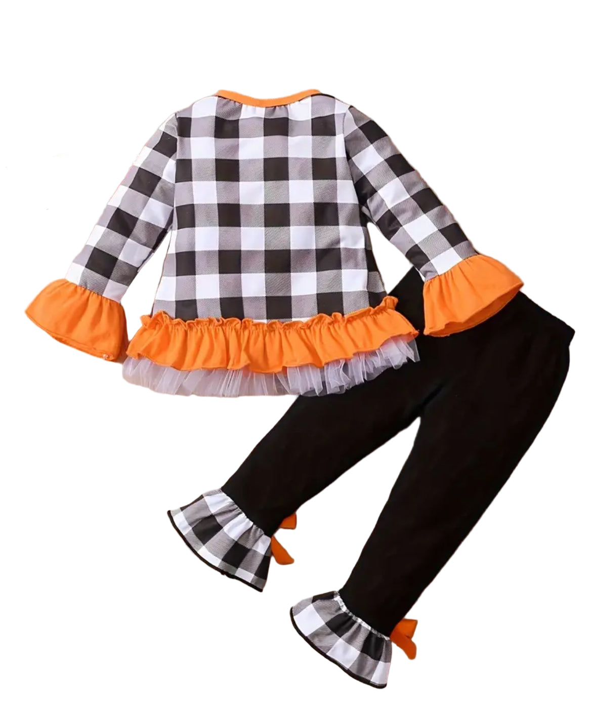 Lil' Pumpkin Boutique Ruffle Outfit, girls, set, toddler