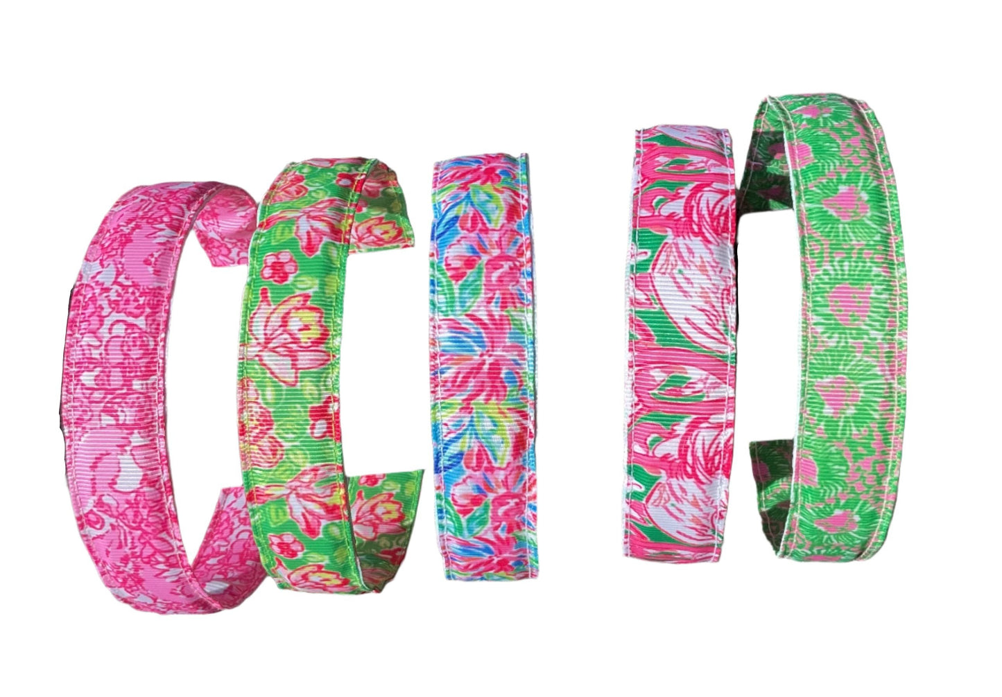 Pink & Green Preppy Print Headbands, Kids, Adults