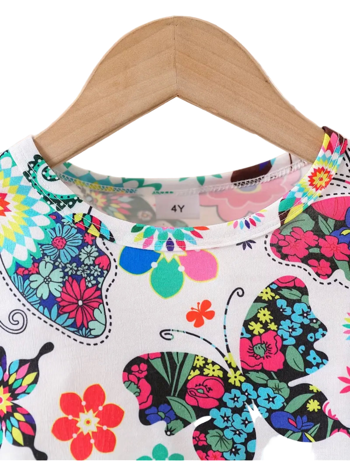 Butterfly & Flowers Twirl Dress, girl, kids, clothing / SALE