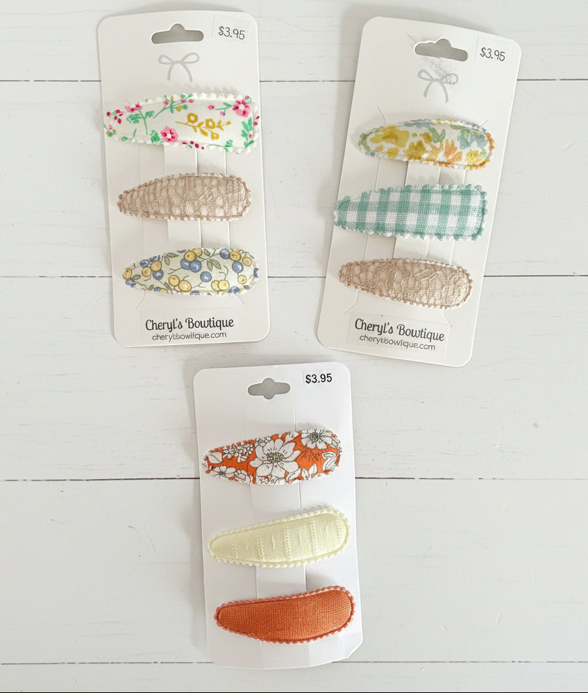 Assorted Snap Clip Sets for Hair #2, girl, baby, toddler