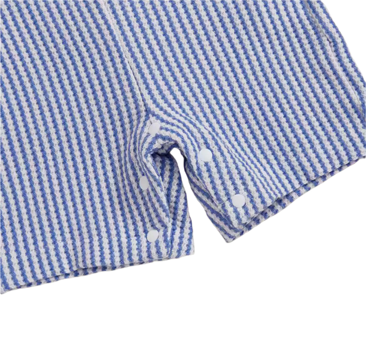 Lobster Pinstripe Romper, infant, clothing, boy, embroidered, blue, kids