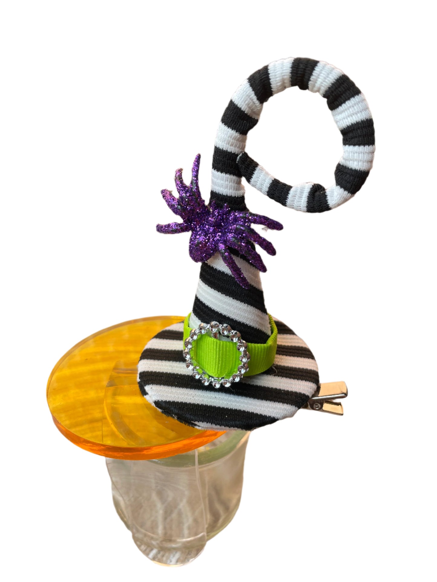 Beetlejuice Witch Hat Hair Clip/Headband, girl, Halloween, adult, costume