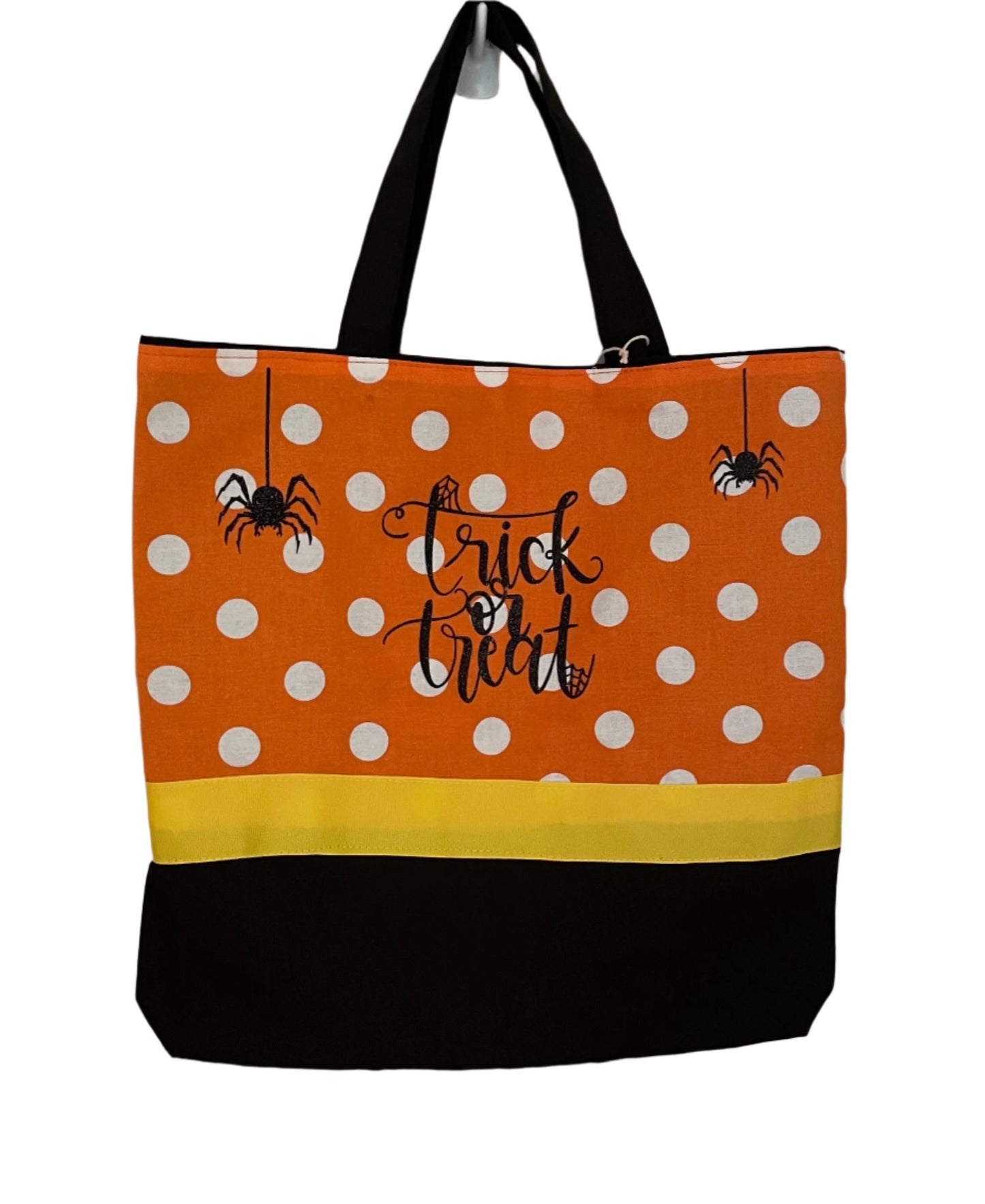 Candy Corn Halloween Trick or Treat Bag, kids, personalized, canvas