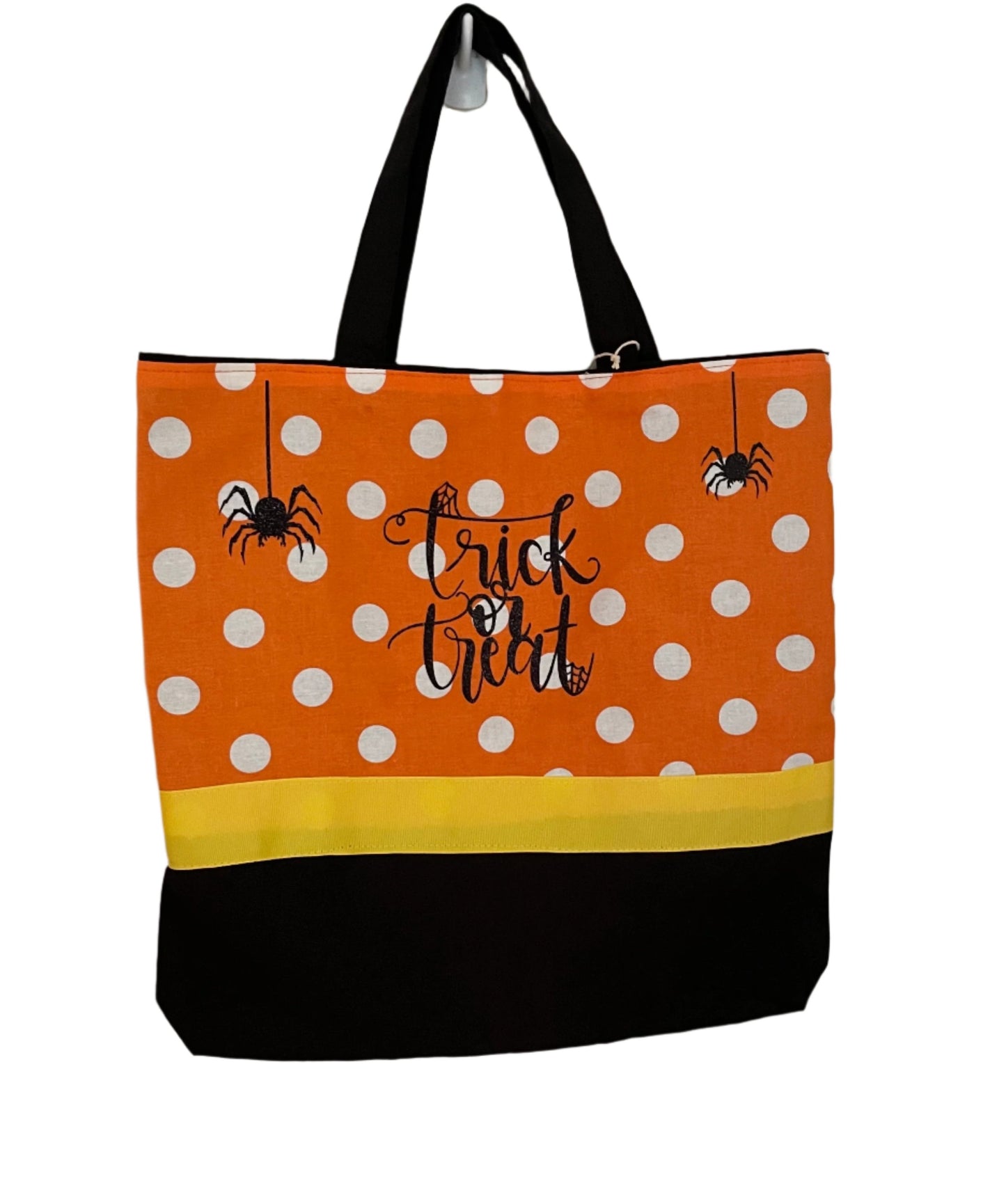 Candy Corn Halloween Trick or Treat Bag, kids, personalized, canvas