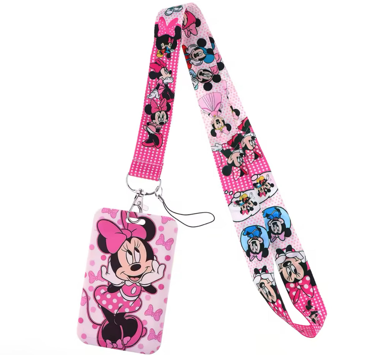 Disney Lanyard & Card Holder, Mouse, Minnie, Mickey