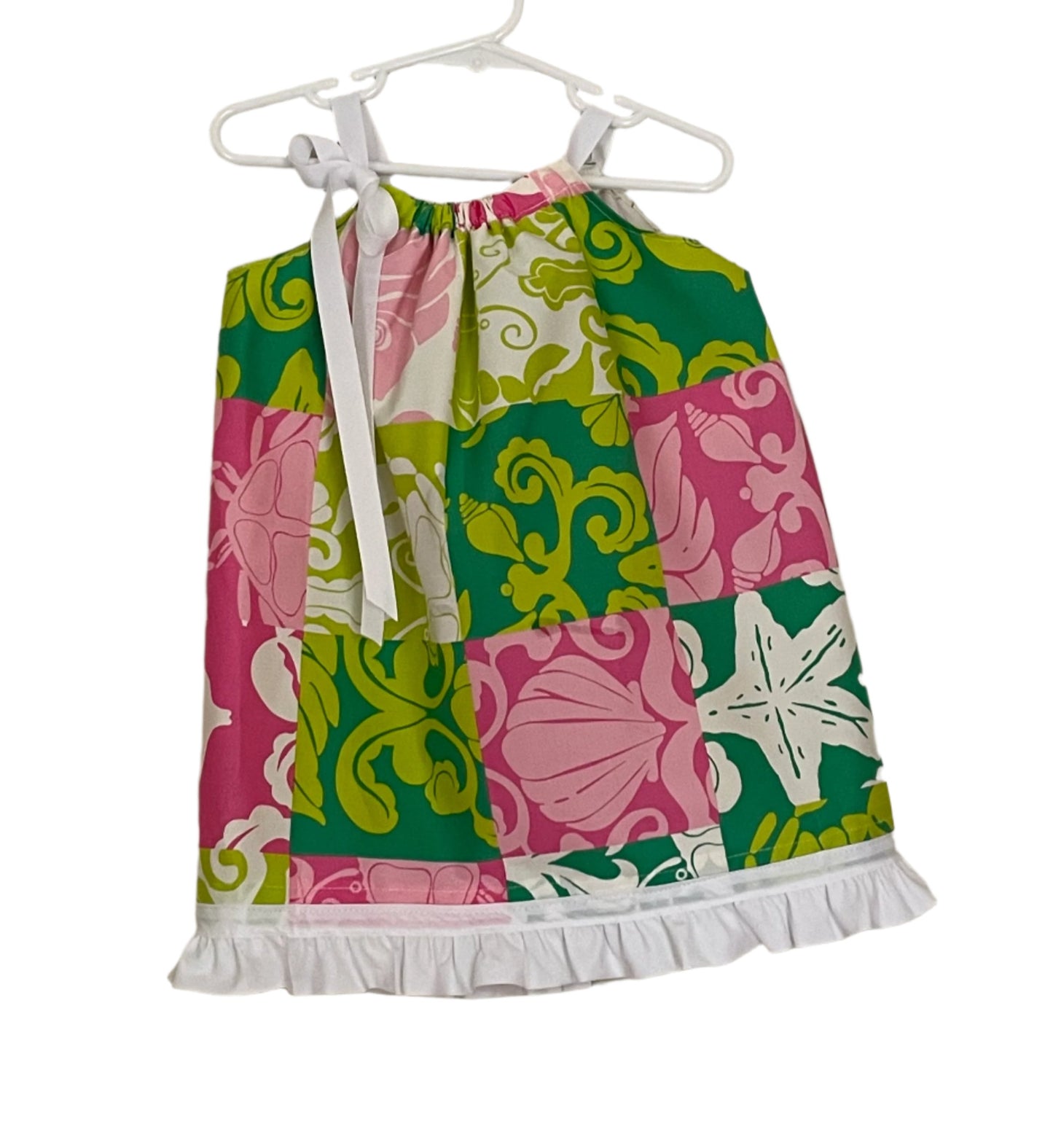 Resort Print Sundress w/ruffle, girl, kids, clothing, preppy, beach