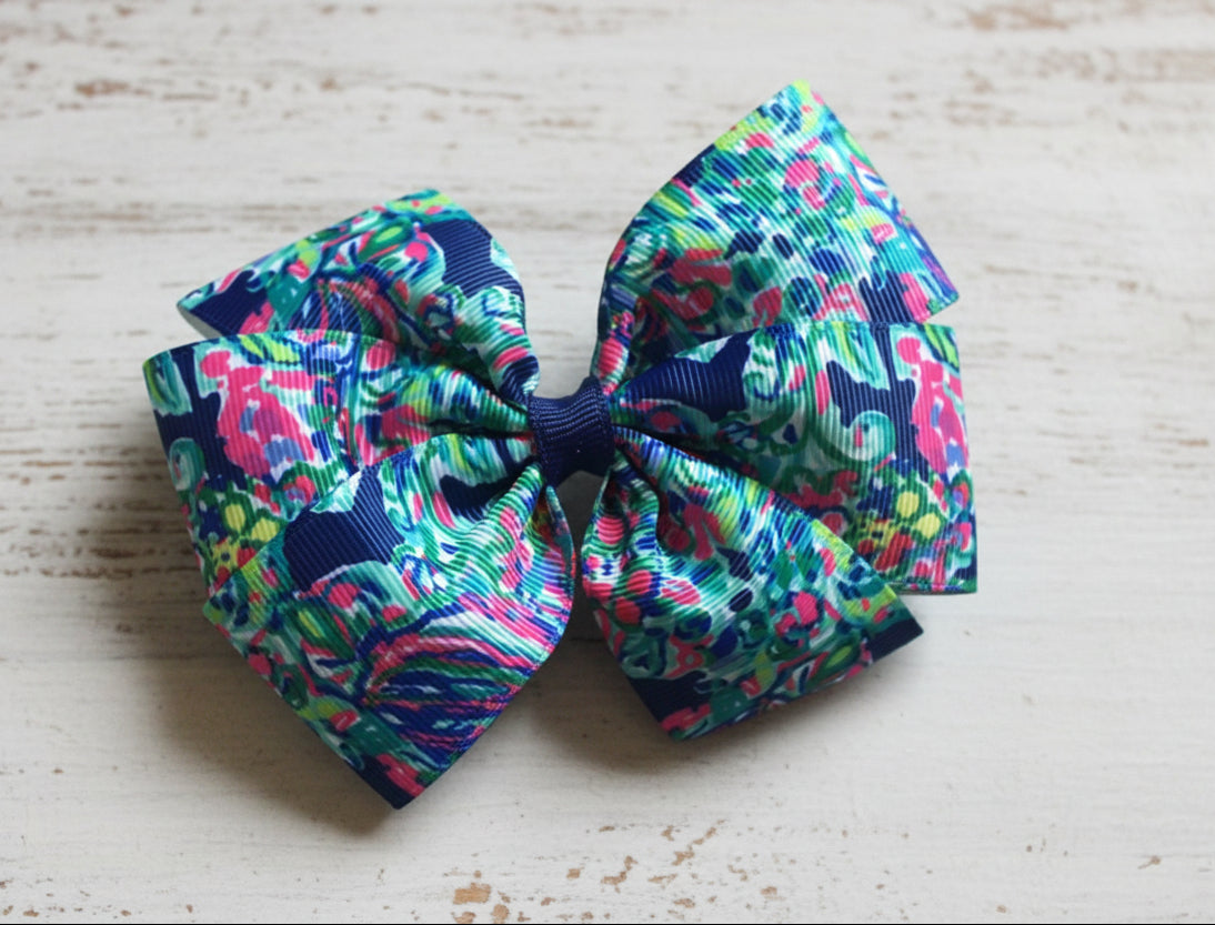 Exotic Escape Preppy Hair Bow, resort, clip, girl