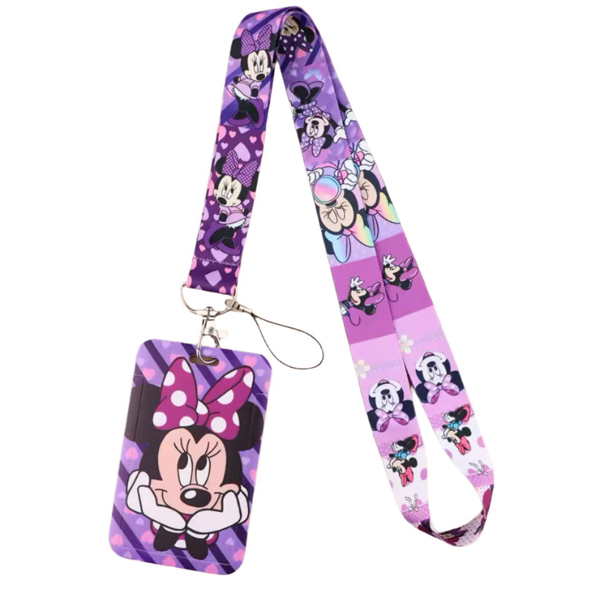 Disney Lanyard & Card Holder, Mouse, Minnie, Mickey