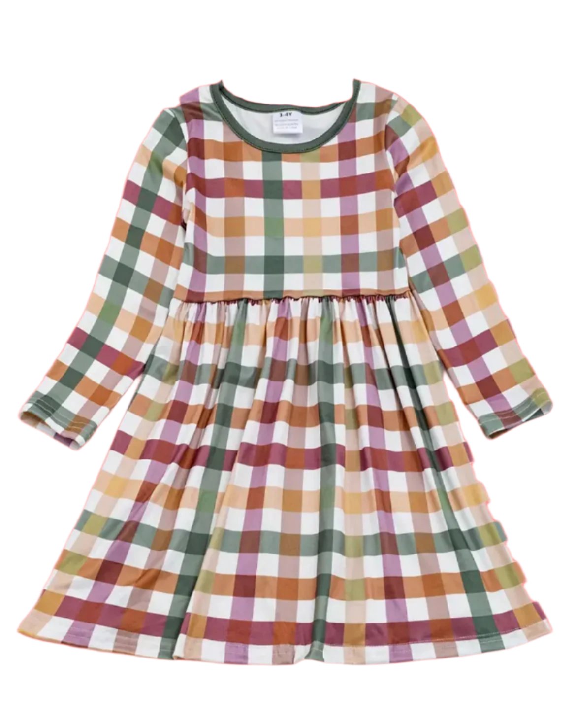 Jewel Tone Plaid Dress, girl, Milk Silk, kids, clothing, Fall