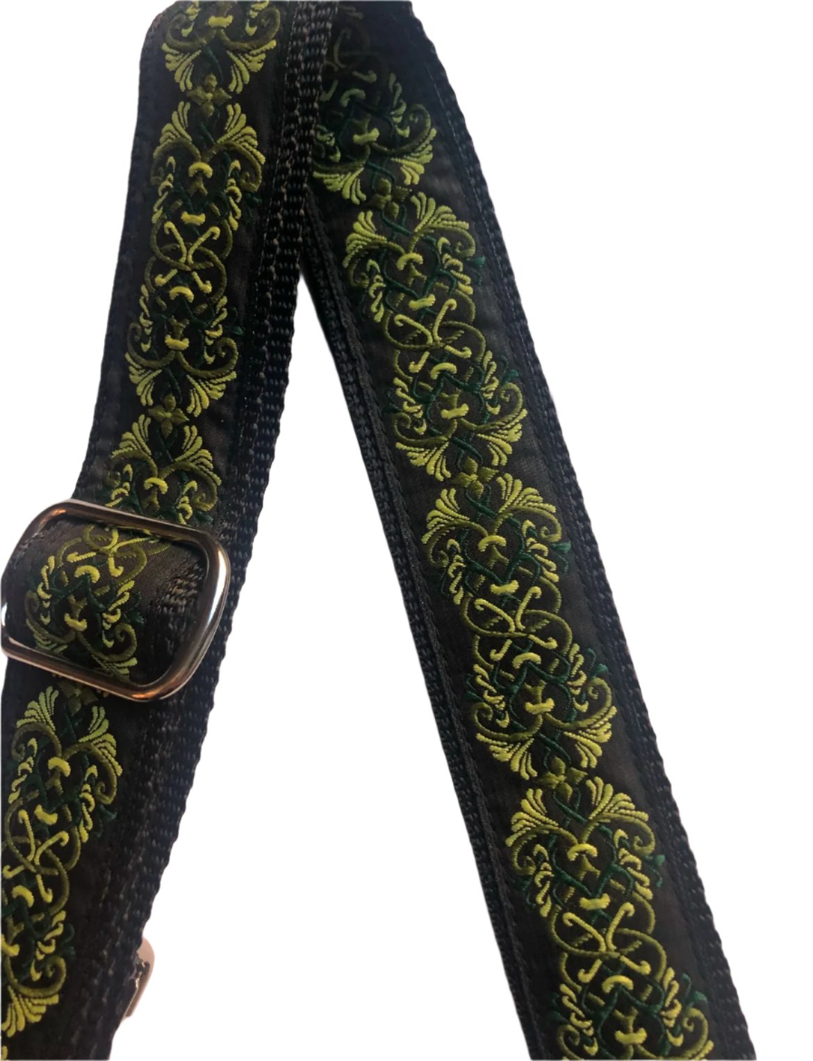 Green Celtic Print Purse/Instrument Strap, Crossbody, Violin, Gift