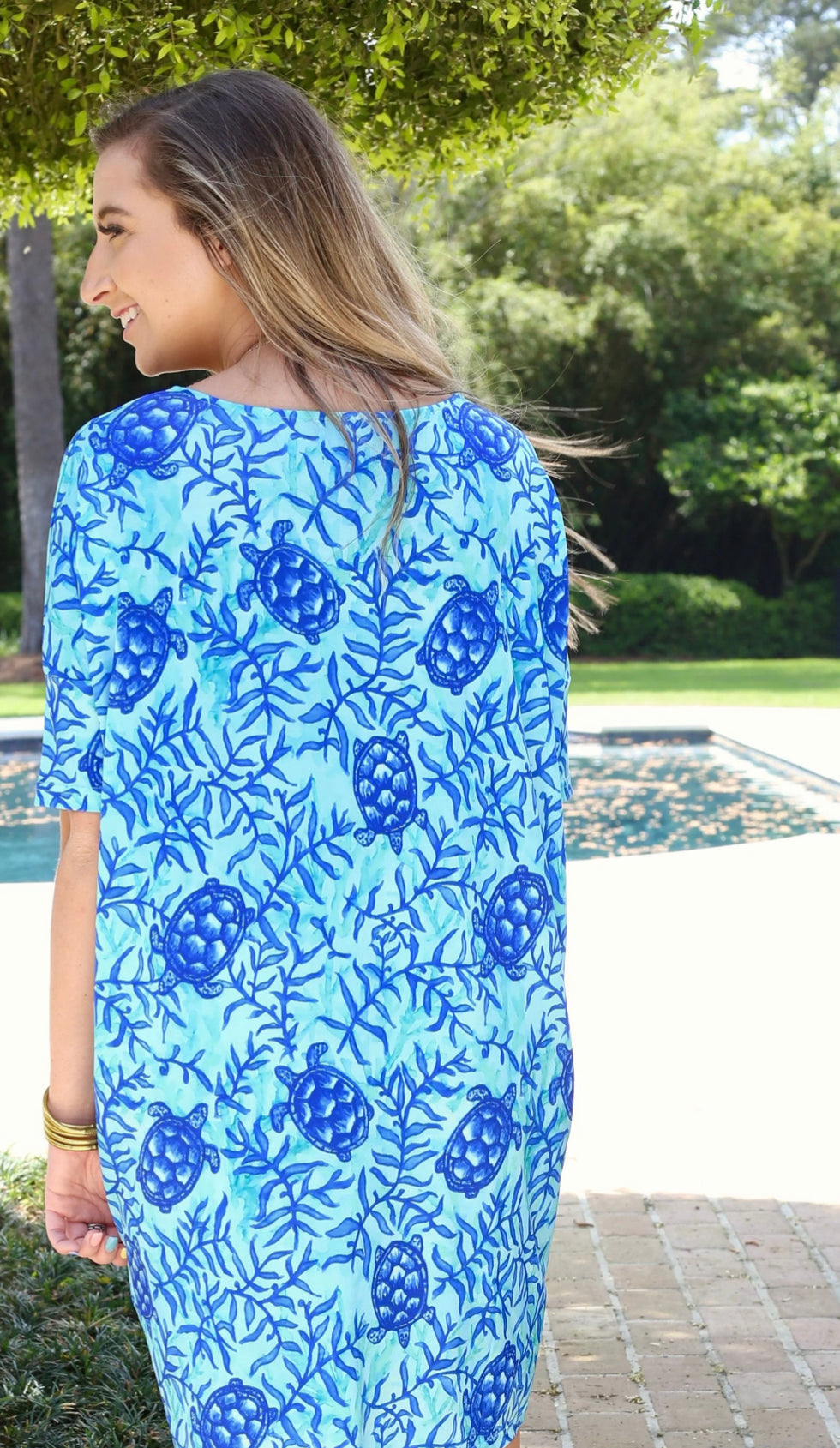 Adult Women's Turtle Cove Short Sleeve Dress, Knot Responsible, ladies, juniors - SALE