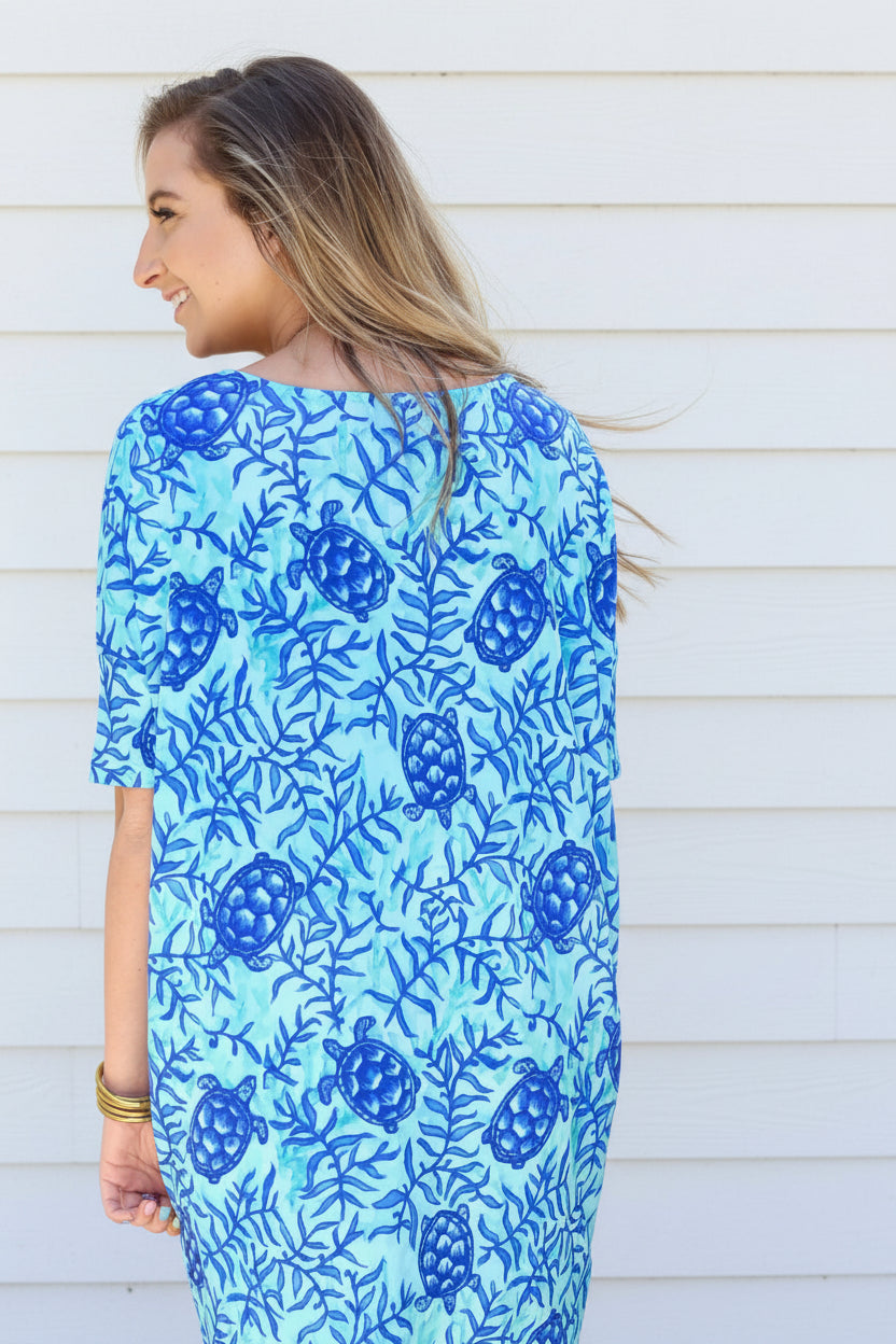 Adult Women's Turtle Cove Relaxed Dress, Knot Responsible, ladies, juniors - SALE
