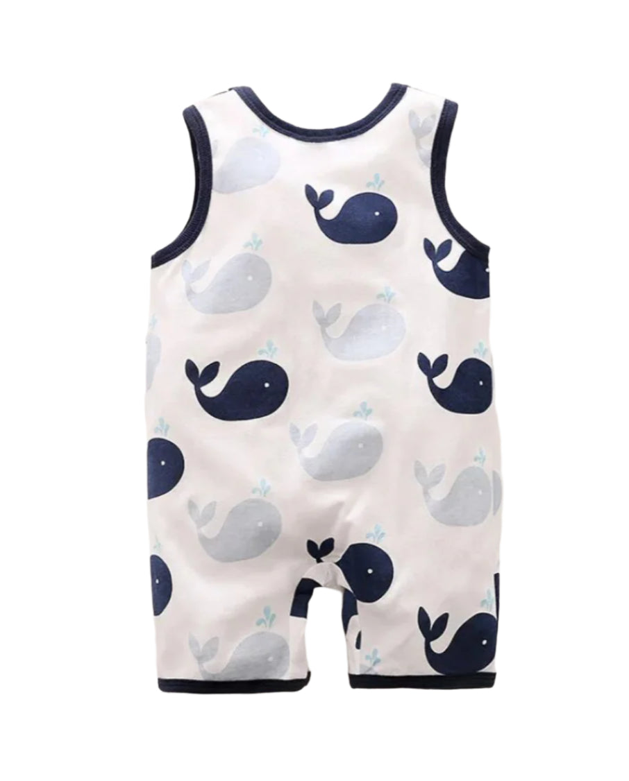 Whale Romper, baby, infant, onesie, kids, nautical