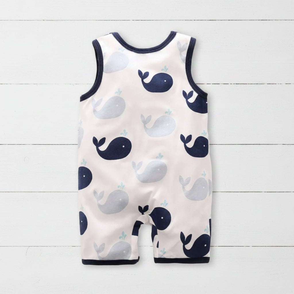 Whale Romper, baby, infant, onesie, kids, nautical