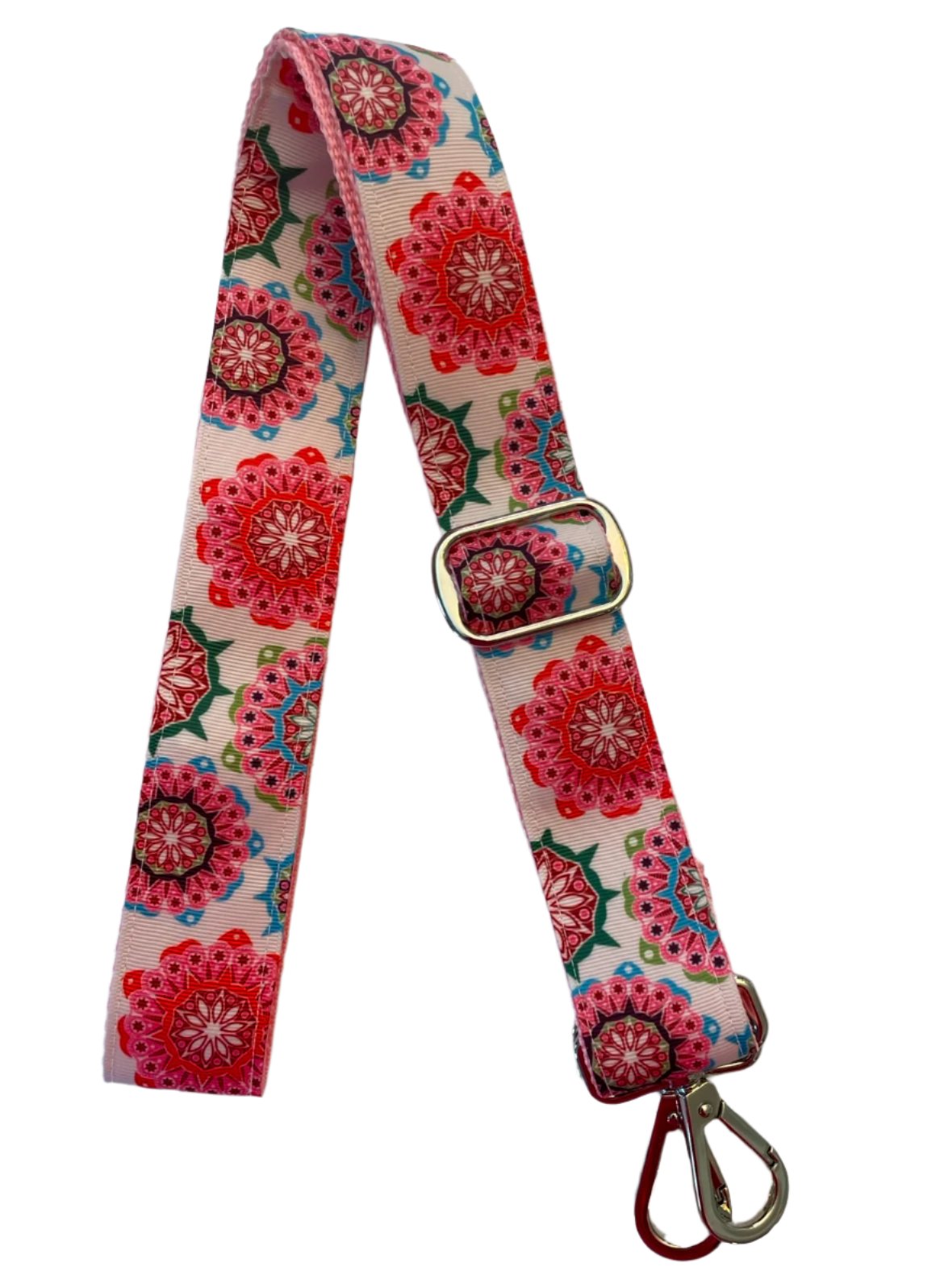 Pink Floral Print Purse/Instrument Strap, Crossbody, Violin, Gift