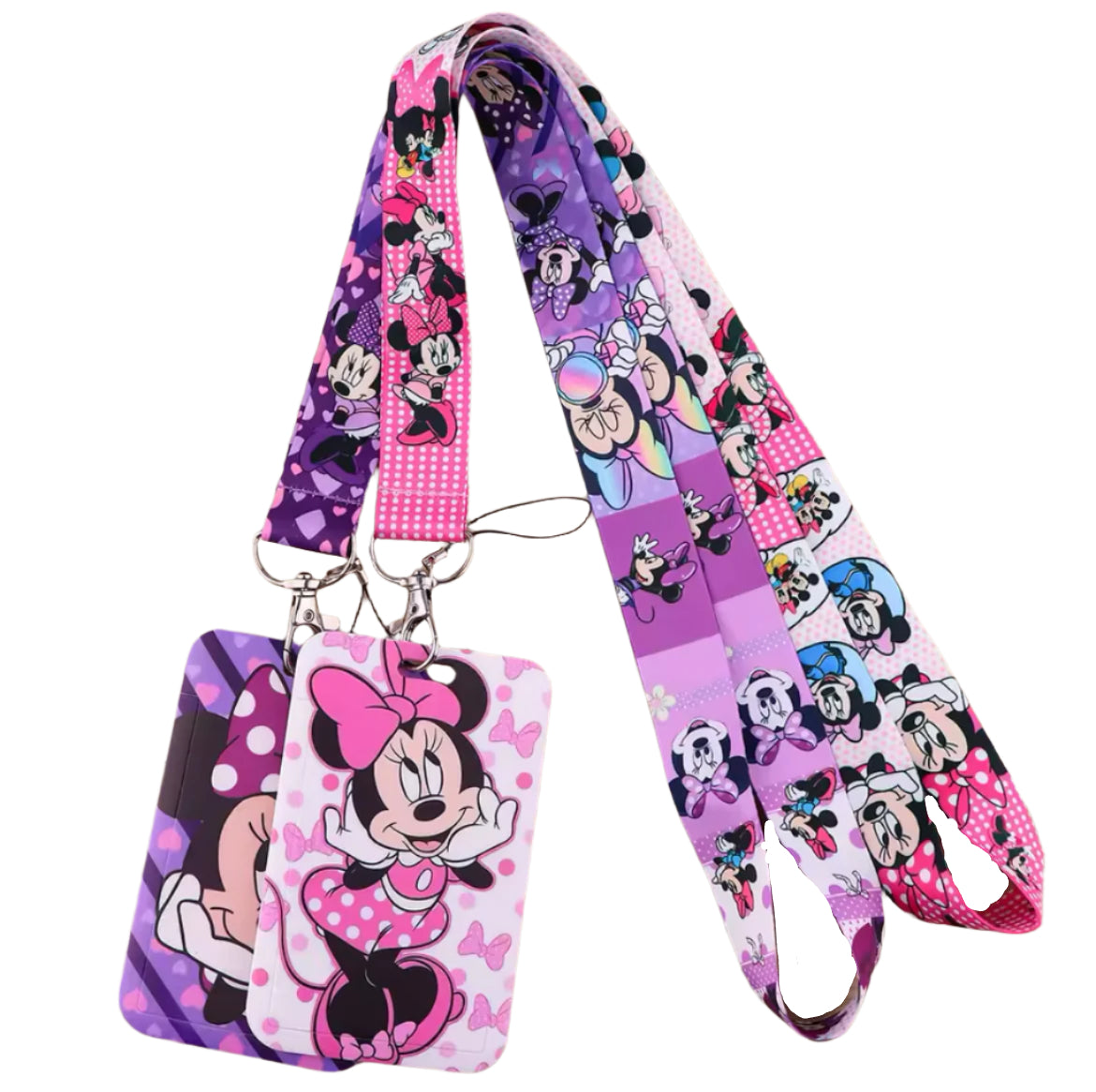 Disney Lanyard & Card Holder, Mouse, Minnie, Mickey