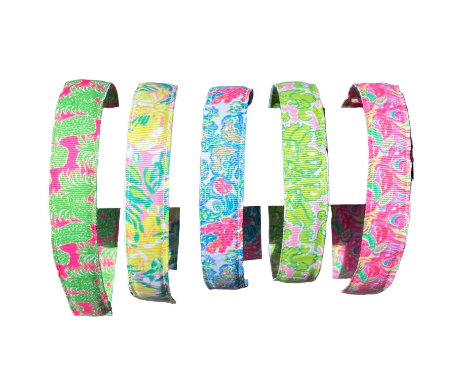 Tropical Print Headbands, Resort, Preppy, Adult, Kids, Pineapple
