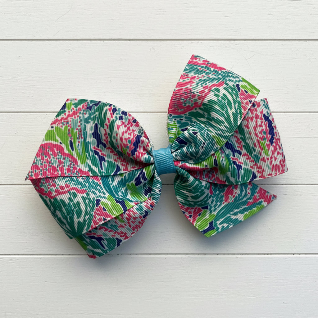 Cha Cha Preppy Hair Bow, Girl, Clip, Accessory