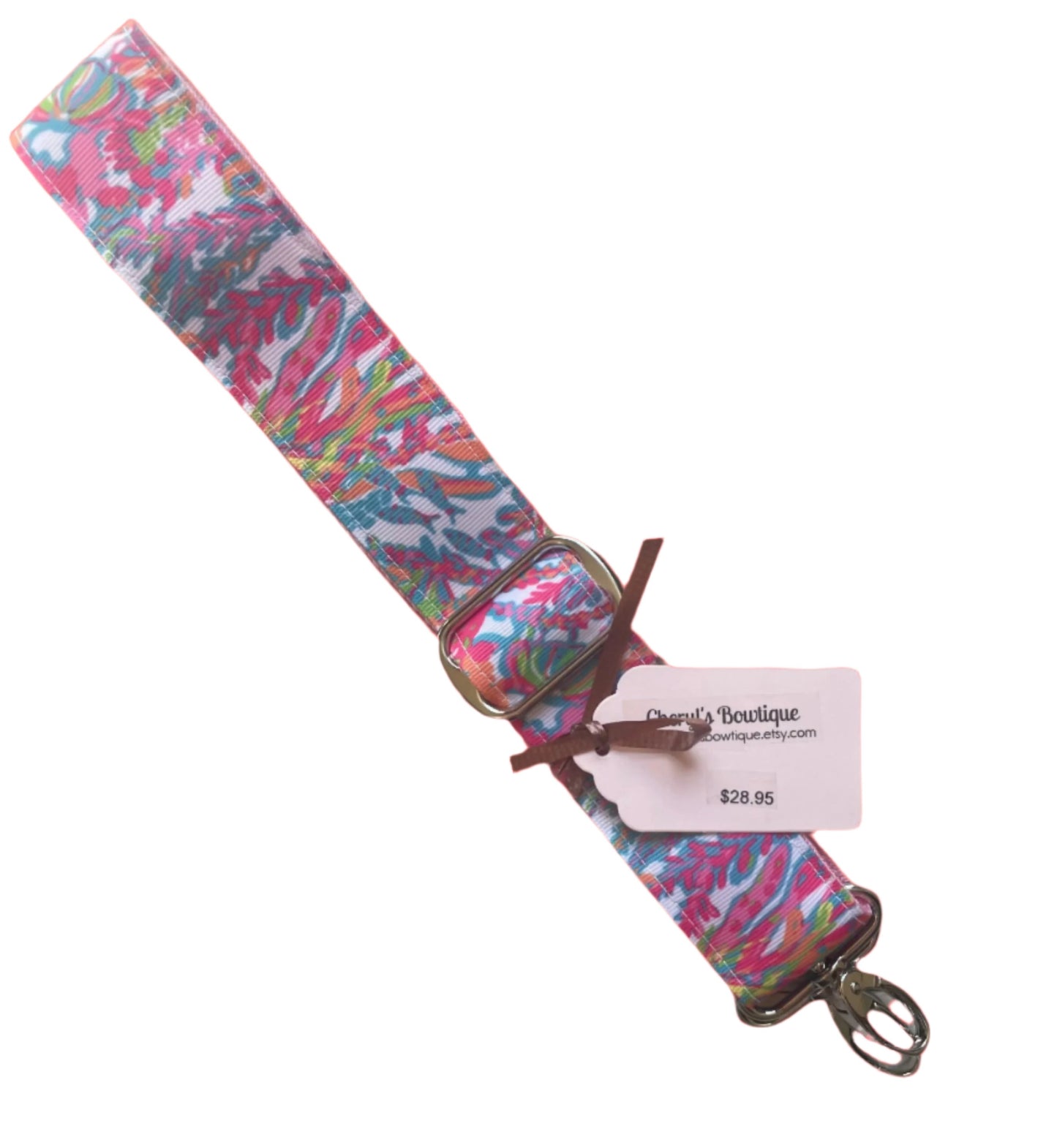 Colorful Coral Purse/Instrument Strap, Crossbody, Violin, Gift, Scuba t0