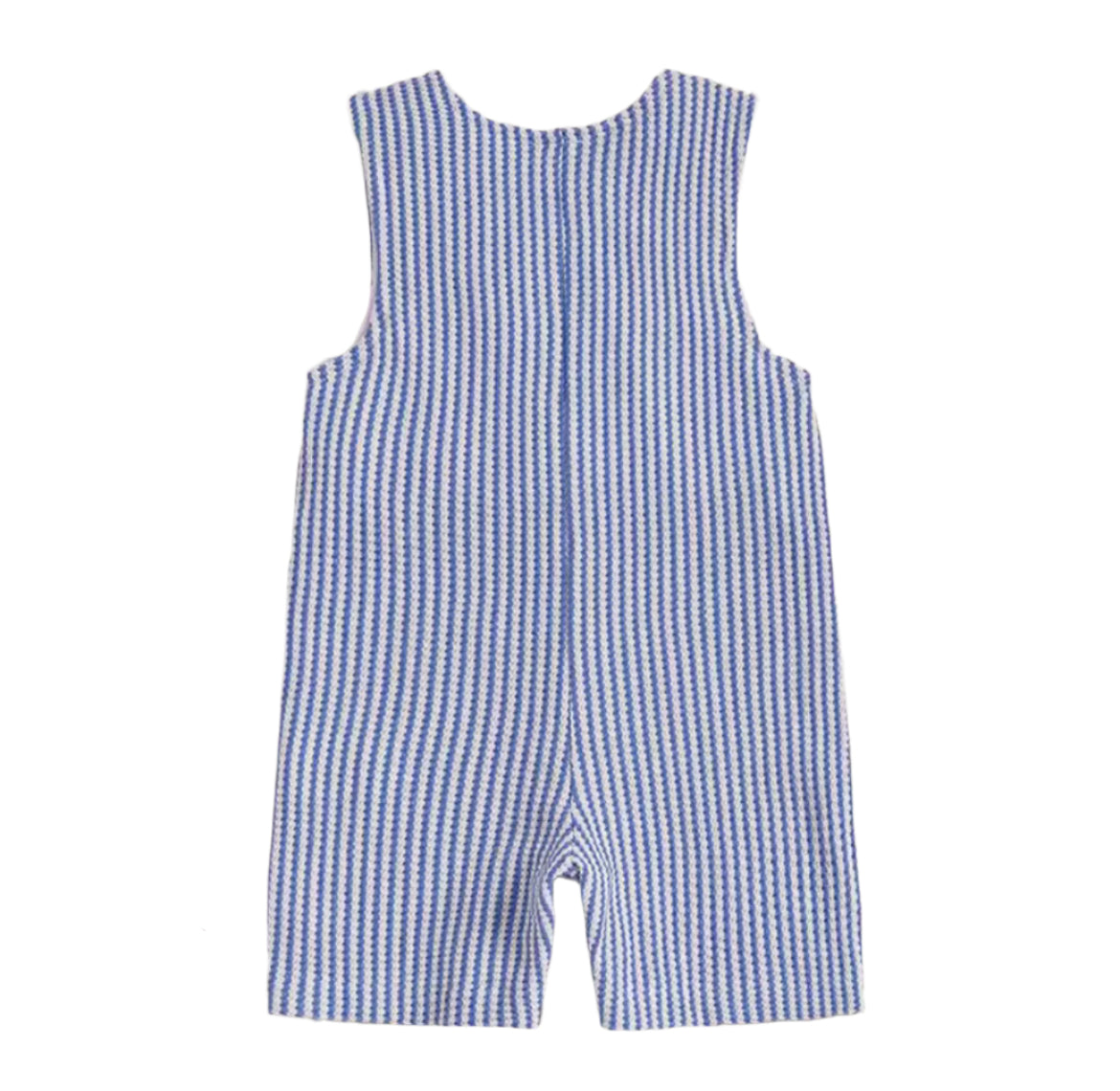 Lobster Pinstripe Romper, infant, clothing, boy, embroidered, blue, kids