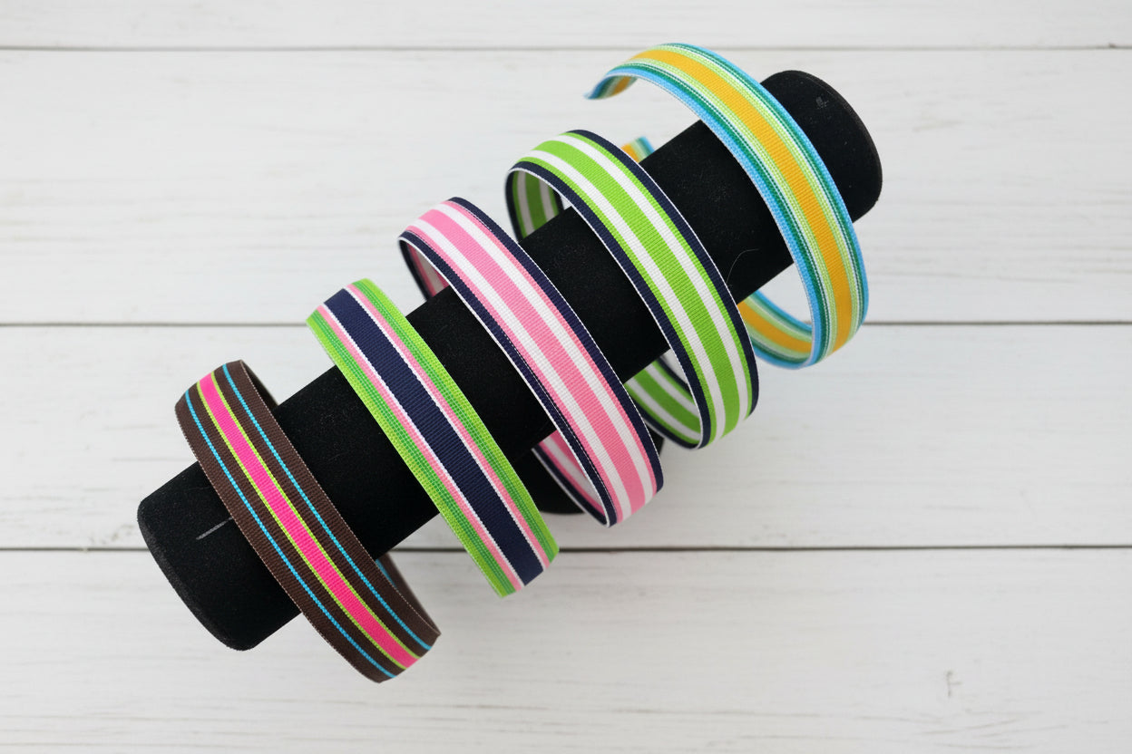 Preppy Striped Headbands, Resort, Preppy, Adult, Kids