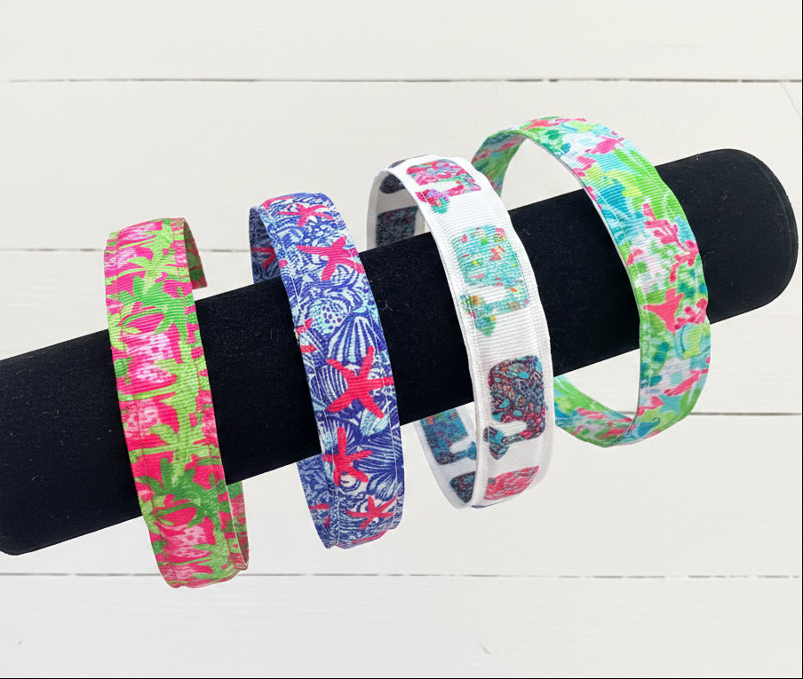 Resort Print Headbands, Resort, Preppy, Adult, Kids