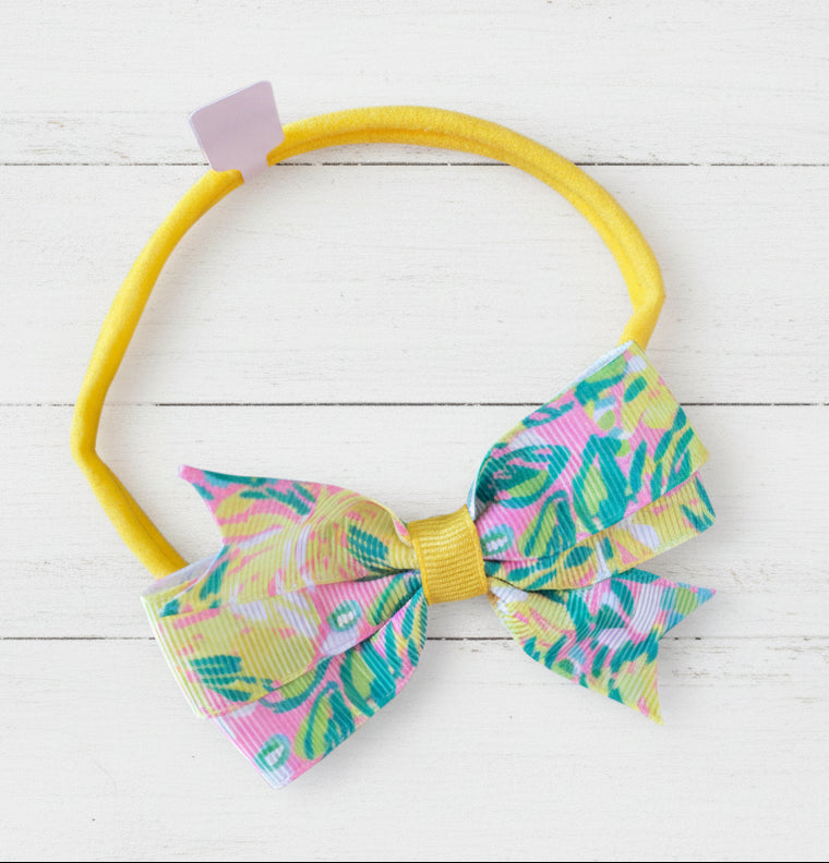 Yellow Coral Ruffle Short Set, girl's, outfit, clothing, Spring, Summer, Easter