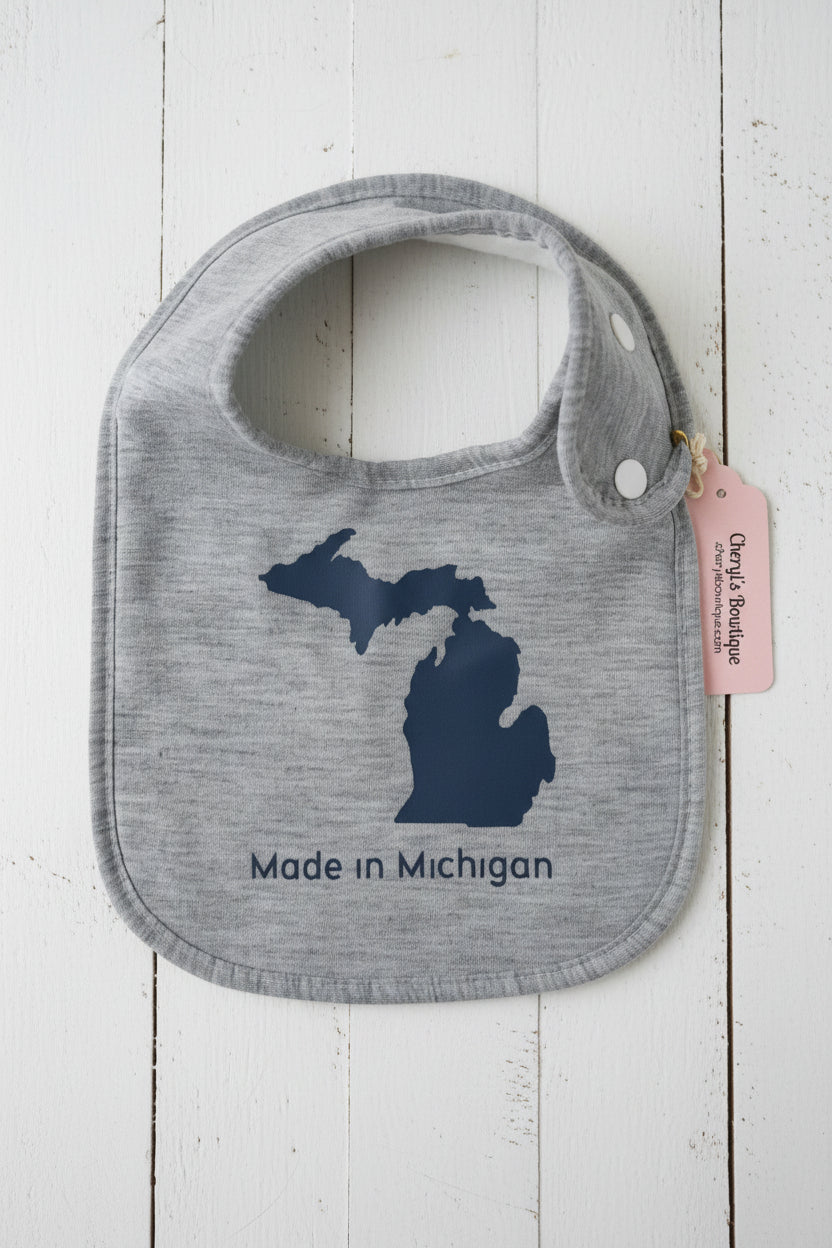 Made in Michigan Bib, baby