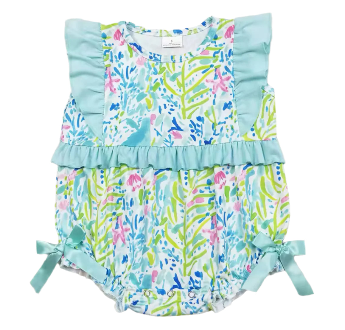 Preppy Print Milk Silk Flutter Sleeve Romper, girl, kids, inspired, baby