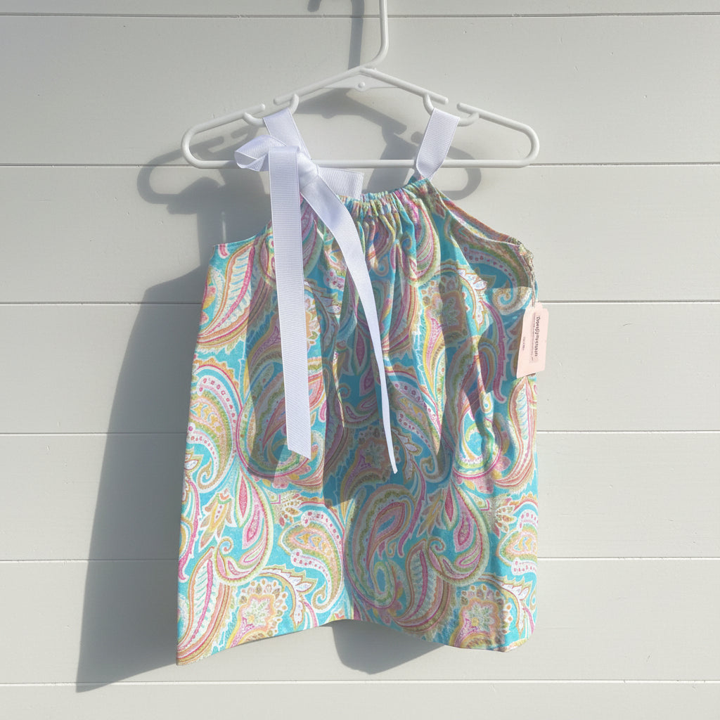 Colorful Paisley Dress, Sundress, girl, kids, handmade / $10 SALE