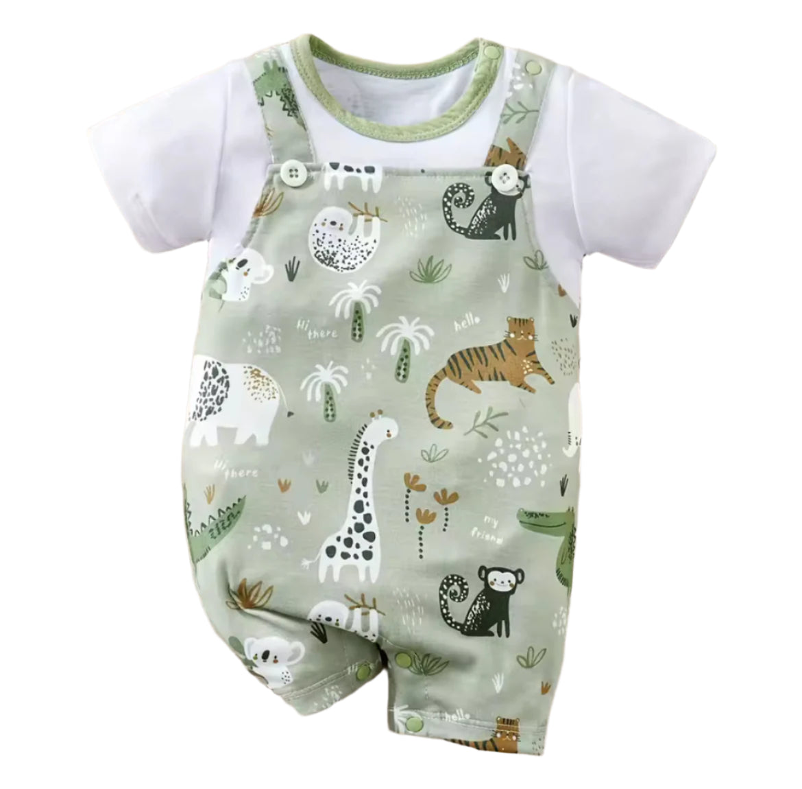 Zoo Animal Print Romper, baby, boy, kids, gift